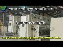 Processus de production de géotextile à longue fibre.