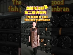 Géomembrane en PEHD pour l'étanchéité des bassins à poissons