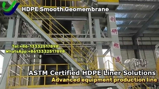 Production de revêtement de géomembrane HDPE
