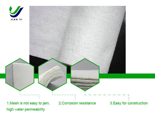 qualité  Customized Staple Fiber Geofabric Roll 100-800g/㎡ For Highway And Railway usine
