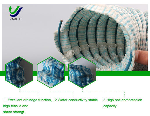 Tissu de drainage géotechnologique pour la stabilisation et le renforcement du sol