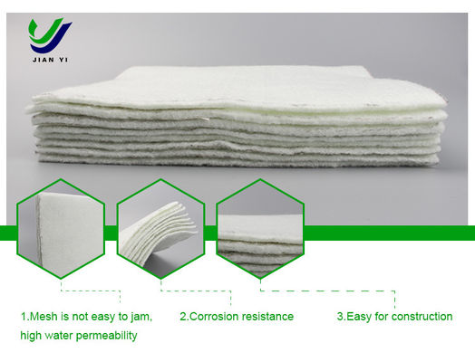 Géotextile non tissé en fibres discontinues, léger pour la filtration