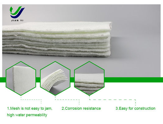 Tissu routier géotextile résistant à la corrosion pour l'ingénierie environnementale