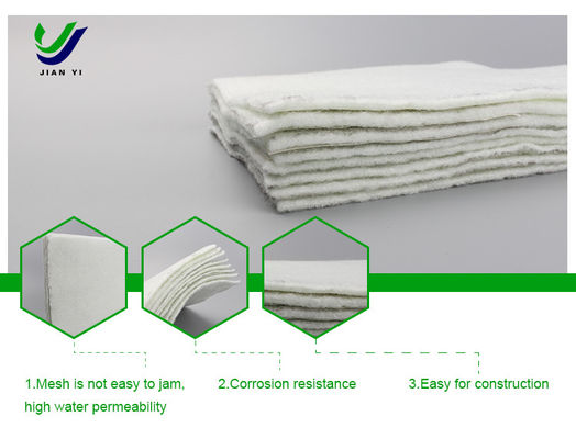 Séparation en fibre de grappe géotextile largeur de 2 à 6 m Prévention de la propagation de la pollution