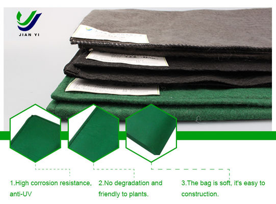 Sacs géotextiles stables et durables pour la protection du vert ferroviaire