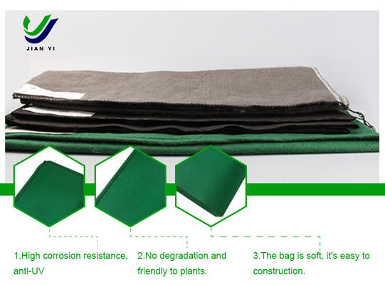 Sac géotextile pratique résistant à la corrosion pour une protection écologique des pentes