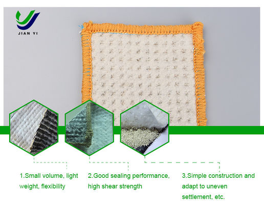 Anti-filtration Bentonite Liner d'argile géosynthétique pour rivière et lac