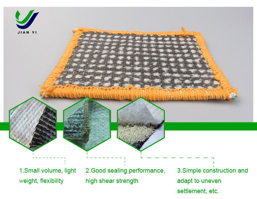 Liner d'argile géosynthétique de bentonite personnalisé pour les bâtiments souterrains anti-filtration