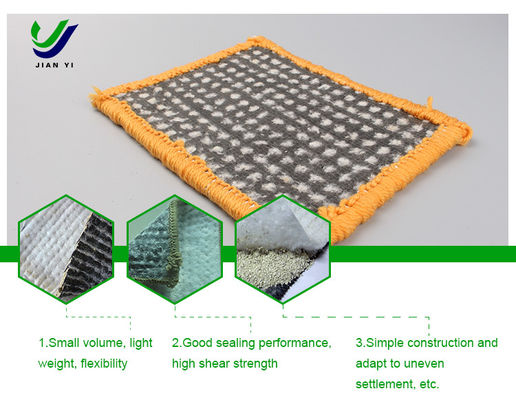 Liner d'argile géotextile à base de bentonite non toxique résistant aux produits chimiques