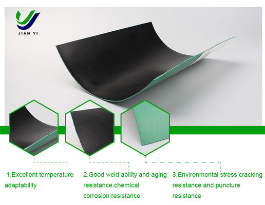 Géomembrane en HDPE lisse pour réservoir et lac artificiel