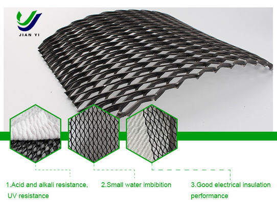Résistance aux produits chimiques, drainage géonet résistant aux UV pour mur de soutènement