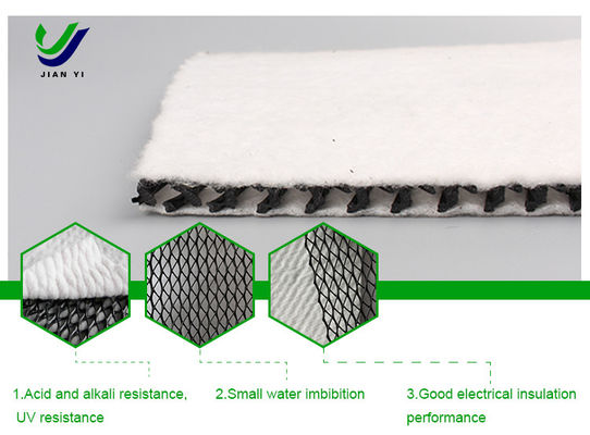 Réseau de drainage composite tridimensionnel Matériau géosynthétique