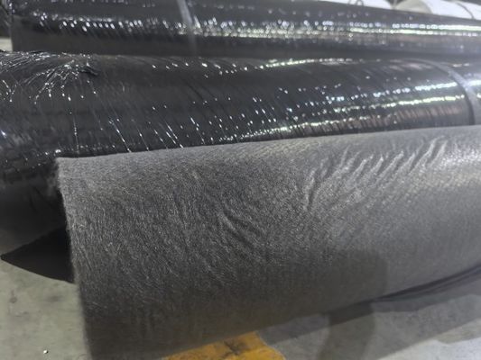 Géotextile à longue fibre noire résistant aux acides et aux alcalis pour la protection de l'environnement
