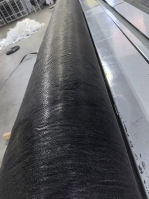 Tissu géotechnique en fibre longue noire pour la stabilisation du sol Stabilité du sol Résistance à la corrosion