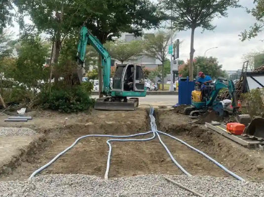 Matériaux de drainage souterrains pour les eaux de décharge les eaux de fuite Renforcement du sol doux Pipe perméable douce
