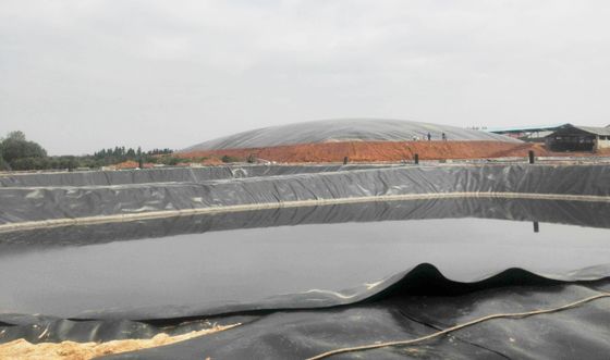 Géomembrane lisse en HDPE anti-filtrage pour projet agricole, revêtement d'étang de poisson Largeur 1m-9m Longueur 30-100m Épaisseur> 0,5mm