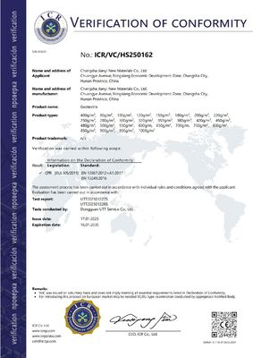 Fonction de séparation Géotextile à longs filaments non tissés Largeur 1m-6m pour les applications de décharge minière