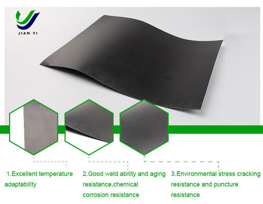Géomembrane en polyéthylène HDPE à haute densité pour projet anti-filtrage de tunnel