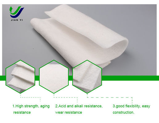 Fonction de séparation Géotextile à longs filaments non tissés Largeur 1m-6m pour les applications de décharge minière