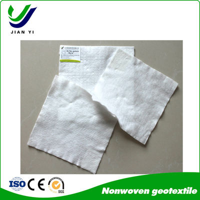 Géotextile en fibre d'appui de poids léger blanc avec une excellente fonction de filtrage