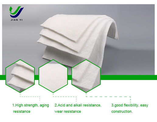 Construction routière géotextile non tissé Renforcement durable avec des performances supérieures et longueur de conception en fibres longues 50m-200m