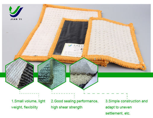 Liner d'argile géosynthétique de sodium bentonite durable Performance imperméable à l'eau durable pour les projets environnementaux