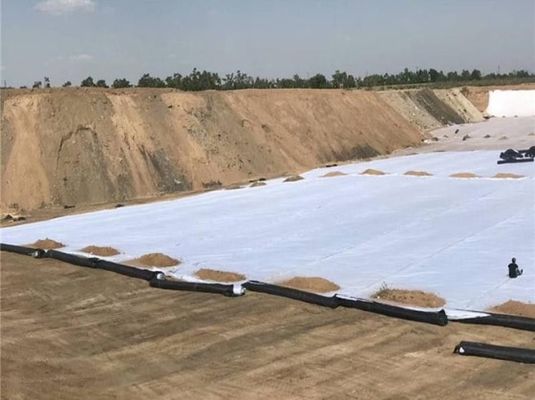 Géotextile non tissé spunbond en filament bleu personnalisé, résistance supérieure, consistance pour la résistance à l'éclatement CBR de ≥0,8-7,9 KN
