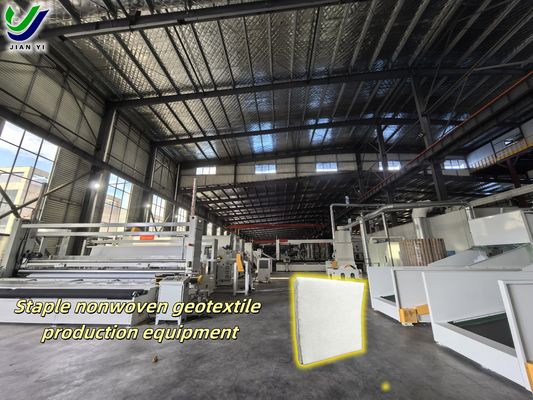 Résistance aux rayons UV Fibre blanche courte géotextile Résistance conçue pour les travaux de terrassement Matériau durable et de stabilisation du sol