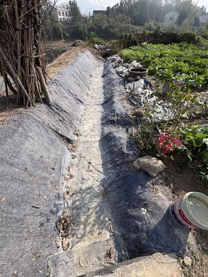 Couverture en ciment renforcé de fibres à haute résistance avec substrat géotextile flexible pour l'ingénierie routière et ferroviaire - Largeur 4m