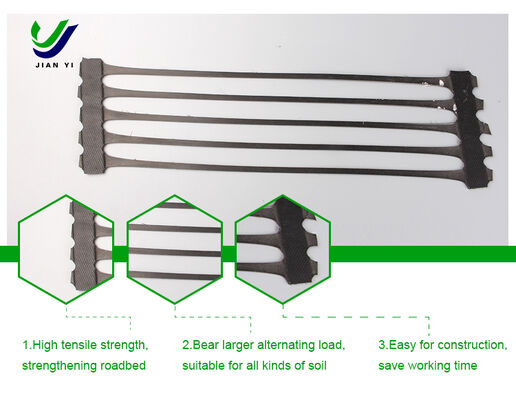Géogrille Uniaxiale à Haute Résistance à la Traction et Résistance aux UV pour une Forte Capacité Portante dans le Renforcement des Couches de Forme Routières et Ferroviaires