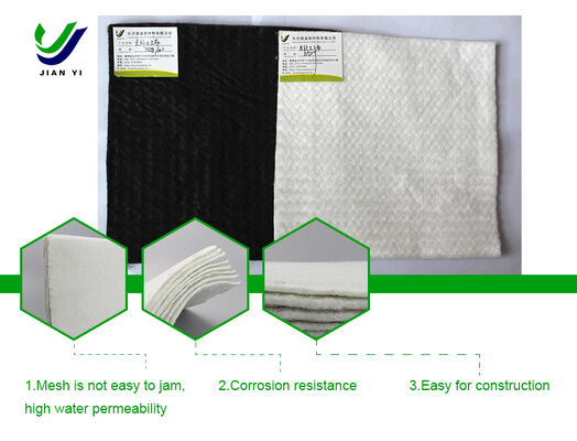Géotextile à haute perméabilité à l'eau en fibres souples avec une excellente résistance aux ponctions et aux UV pour les projets d'infrastructure