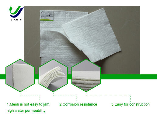 200 g de géotextile en fibres souples perforées à l'aiguille pour le drainage des routes et le génie civil