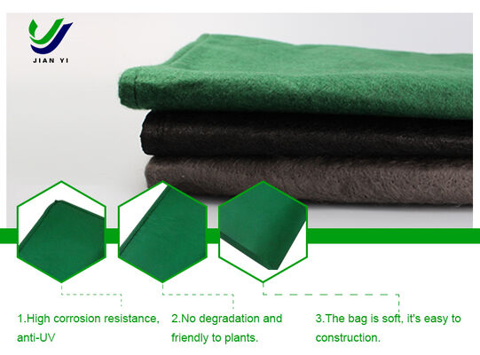 Sac géotextile tissé en polypropylène traité anti-UV pour la stabilité des pentes et la croissance de la végétation