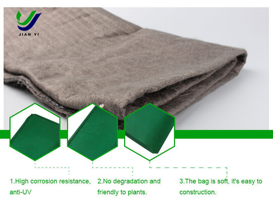 Sac écologique en polypropylène tissé traité aux rayons UV pour une construction simple dans les mines et la restauration des montagnes