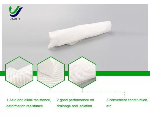 Géotextile filtrant personnalisé résistant à la corrosion et aux intempéries pour la filtration d'ingénierie